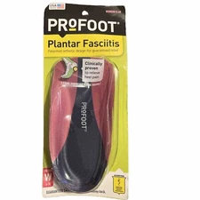 ProFoot Plantar Fasciitis Patented Orthotic Design Womens Sizes 6-10 One Pair