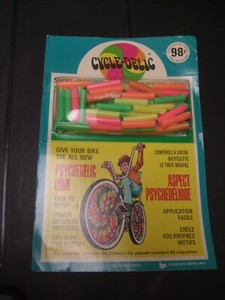 1970s MUSCLE BIKE BICYCLE spoke clickers bicyles Cycle-delic psychedelic look