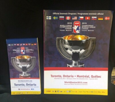 2015 IIHF WORLD JUNIORS PROGRAM TICKET BOOKLET GOLD MEDAL - Main Image
