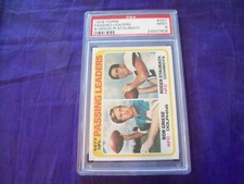 1978 TOPPS FOOTBALL #331 PASSING LEADERS BOB GRIESE AND ROGER STAUBACH PSA 9