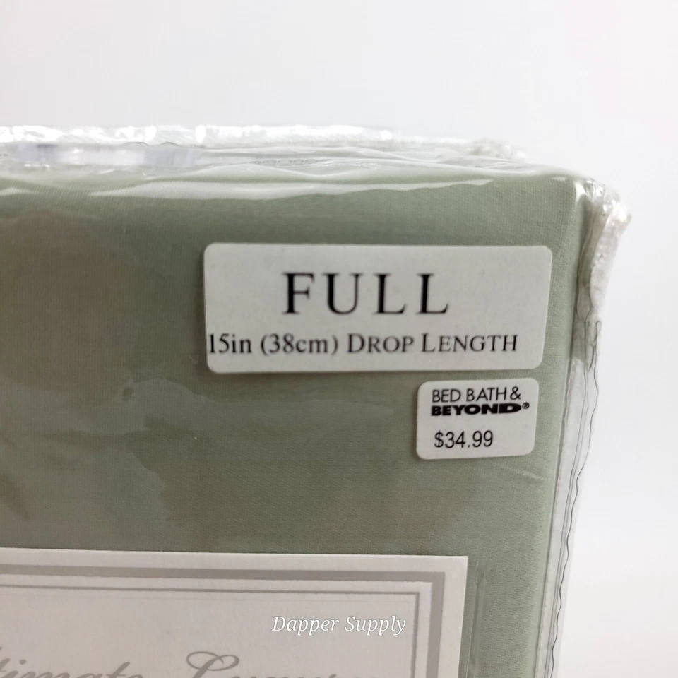 Falda de cama completa de lujo de 15" de longitud de caída de 15" de colección de hoteles Foto 4 de 4