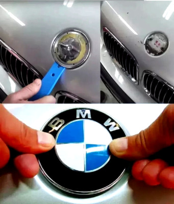 BMW 82mm Fronthaube Emblem 1 3 5 6 7 X1 X3 X5 X6 E UND G SERIE