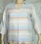 thumbnail 1 - Cynthia Rowley XL 100% Linen Striped Pullover Tunic Top  3/4 Length Sleeves