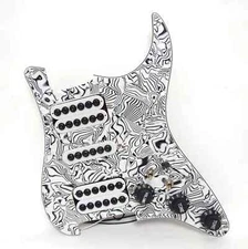 Guitar Prewired Loaded Pickguard with Coil Splitting HSH Humbucker Pickups Set