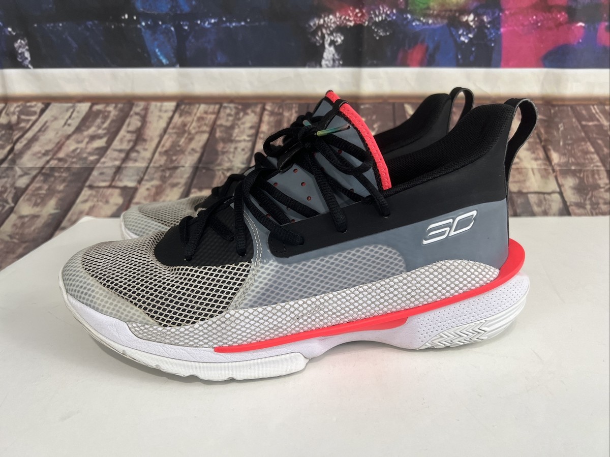 (Ew)Under Armour Curry 7 UNDRTD Basketball Shoes Gray Black 3021258-100 Unisex Under Armour Unisex Curry 7 UNDRTD Sneakers SC4 Grey 3021258  main image 3