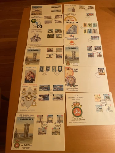 Isle of Man 1976-1978 Various First Day 14 Covers, XF Condition, See Photos