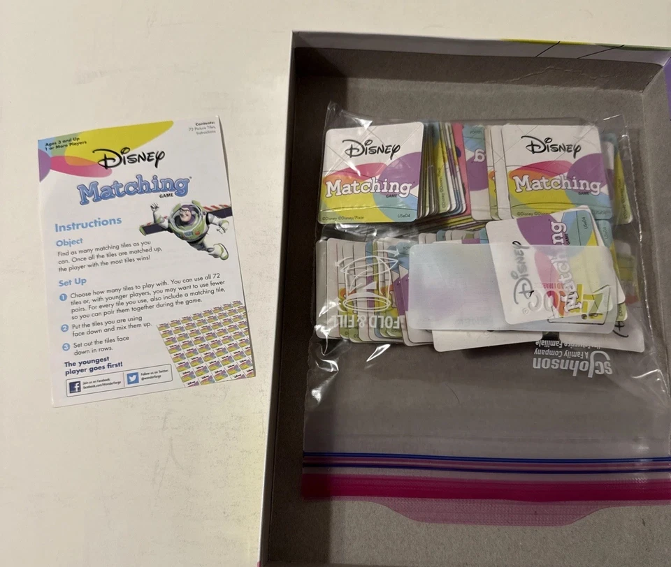 Disney Matching Game by Wonder Forge - 2018 Edition - Complete! Ages 3+ - Image 3 of 3
