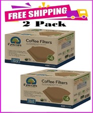 2-PACK If You Care 4 Unbleached Coffee Filter 400 ct. 