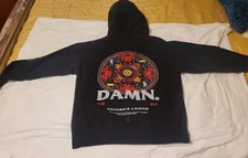 DAMN. Kendrick Lamar Hoodie Adult LARGE Black 2017 Concert Tour Merch