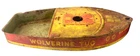 Vintage Sandee Wolverine Tug Boat Tin Litho Toy