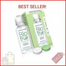 Biotrue Contact Solution, Multi-Purpose Solution with Lens Case, Cleans, Conditi