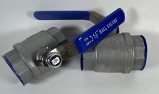 2 Pack 1-1/2 inch 1.5" Ball Valve 316 Stainless Steel - Open Box