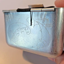 Vintage Lawrence Bait Baffler Belt Loop Worm Holder Aluminum EXCELLENT/NM