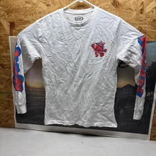 VINTAGE Kraft Men's Kool-Aid White Long Sleeve T-Shirt MEDIUM SIZE 