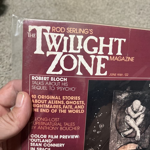 Twilight Zone Magazine june 1981 Stephen King's New Thriller The Jaunt 13 Pages - Imagen 2 de 6