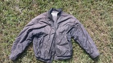 Vintage Expedition by Robert Comstock Bomber Jacket Brown Leather Pockets Men 42