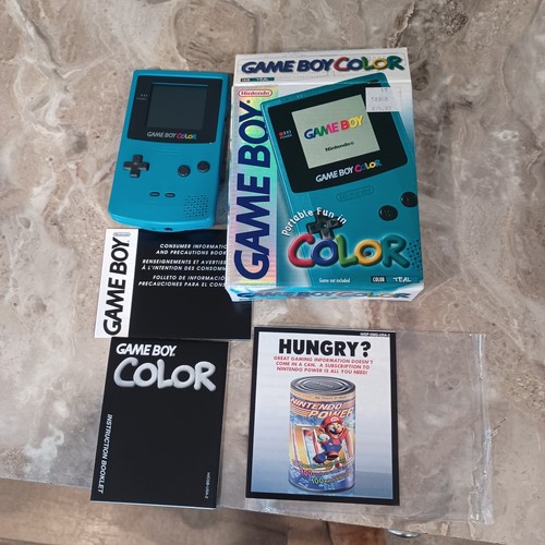 Nintendo Game Boy Color Handheld Game Console - Teal CIB Box Tested - Picture 1 of 15