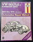 Haynes 159 Repair Manual Volkswagen 96008 Vw Beetle Karmann Ghia 1954 - 1979