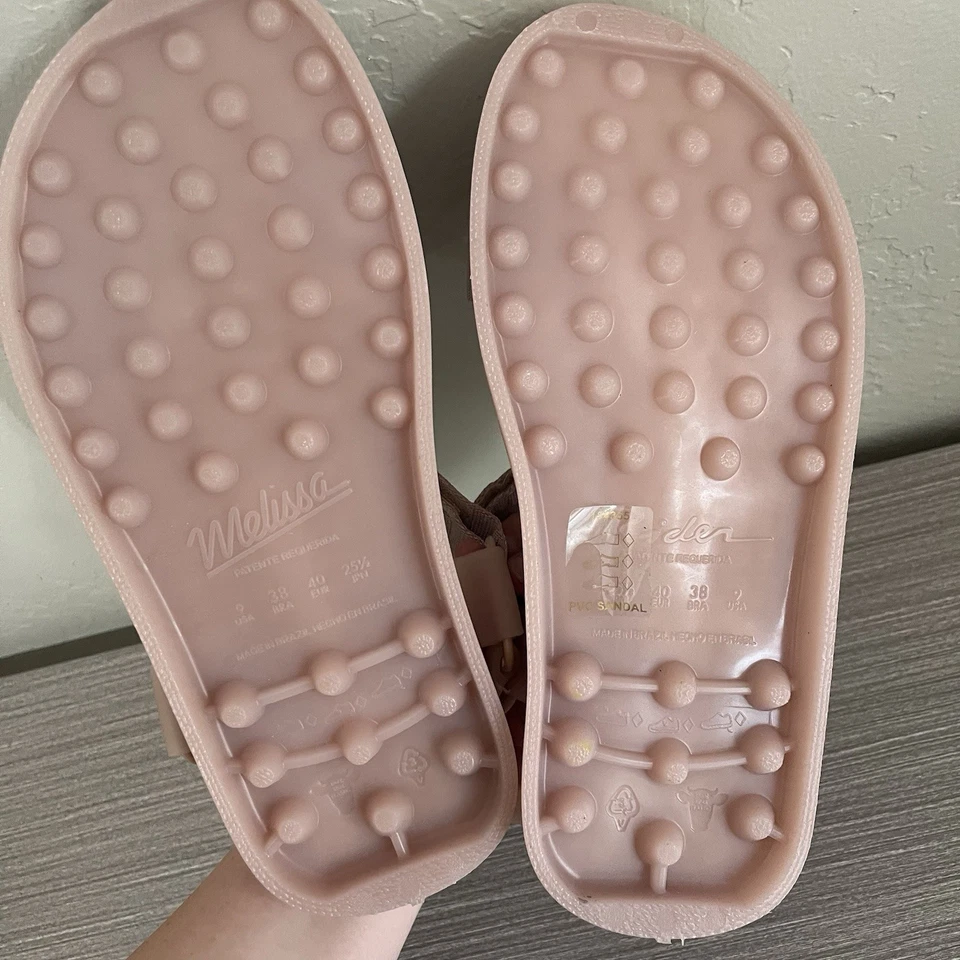 MELISSA + RIDER Papete Sandals US 9 EU 38 Pink - image 4 of 4
