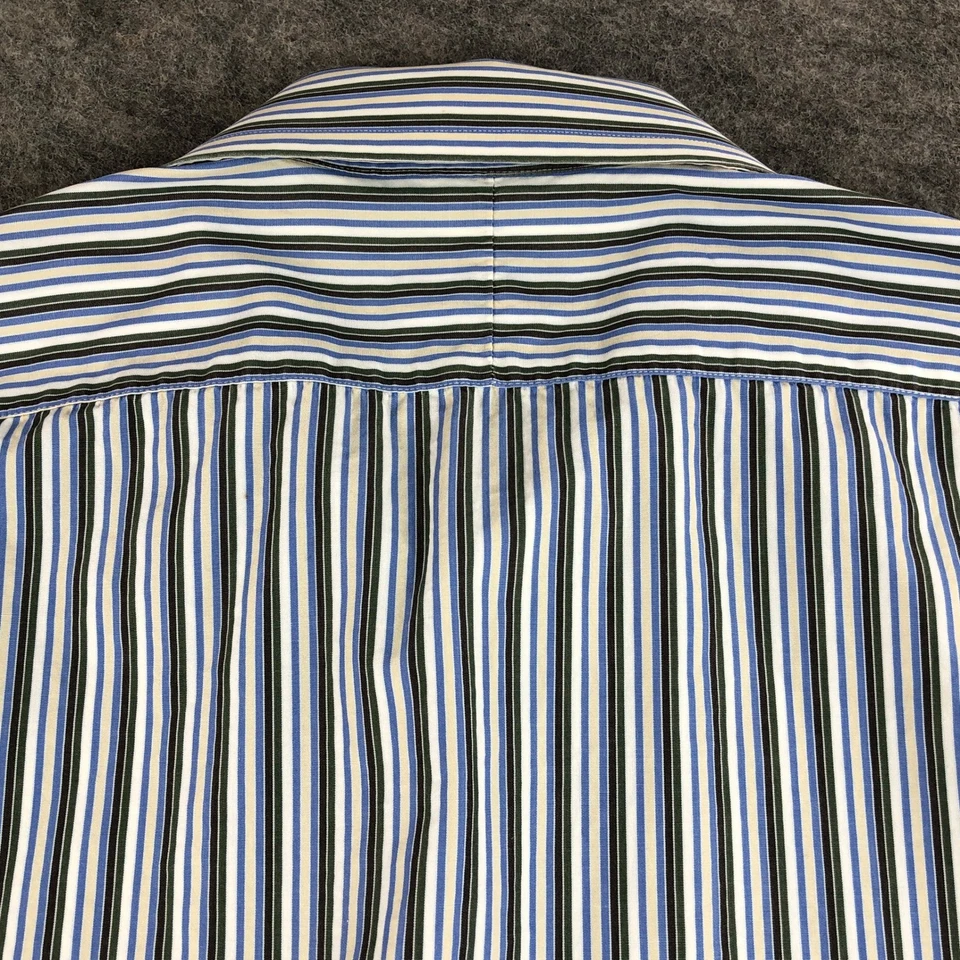 Burberry London Men's 15.5R Striped Button Down Dress Shirt USA - Image 4 of 4