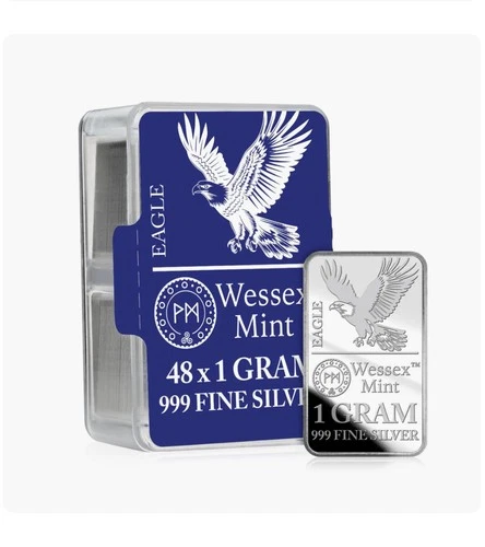 1g Wessex Mint Silver EAGLE Solid Silver Bullion Bars  Limited Edition