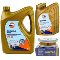 MotoröL Set Gulf Formula GVX 5W-30 8 Liter + ÖLfilter FüR Mercedes G-Klasse W463