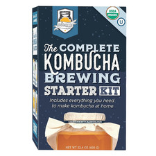 Kombucha Brewing Starter Kit   USDA Certified Organic SCOBY  Tea, Complete Home