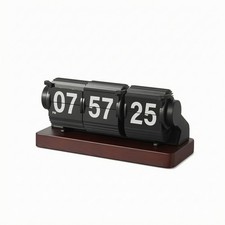 Horloge Flip Clock Rétro Horloge Flip Vintage pour Bureau, Chambre, Étudiants