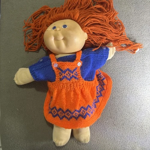RARE Cabbage Patch Kid 1988 Doll ~ Girl w/  Red Hair & Blue Eyed Vintage CPK