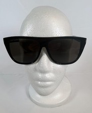 Authentic Saint Laurent SL1 022 Black Studded Oversized Cat Eye Sunglasses 59mm