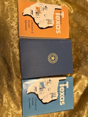 The Handbook of Texas A Dictionary of Essential Information ~ Vols. 1 & 2 HC/DJ