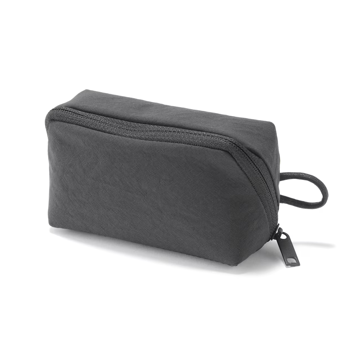 MUJI Wrinkle nylon wide-open pouch dark gray S 11 x 6 x 3.5㎝ | eBay