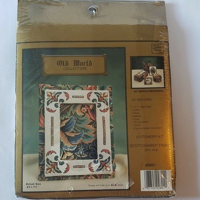 Old World Collection StitcheryFrame Floral  Counted Cross Stitch Kit
