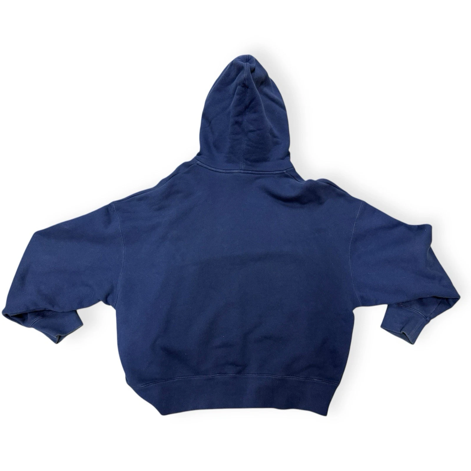 Felpa con cappuccio 100% autentica Palm Angels doppio logo blu uomo taglia large