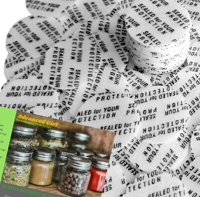 #ad 38mm 1.50quot; Pressure Sensitive Seal Liners MadeinUSA No Induction Sealer Needed $14.95
