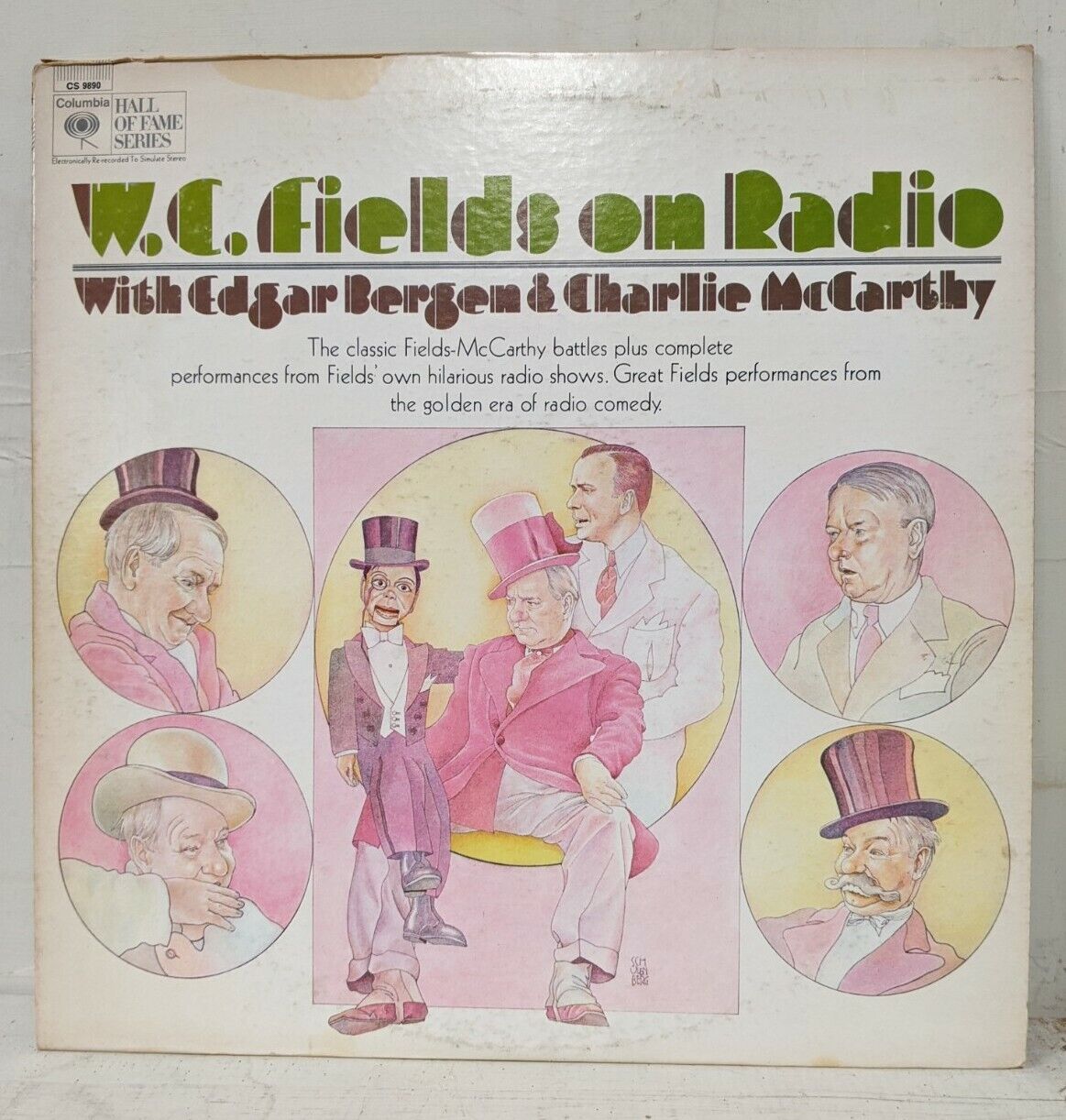 WC Fields On Radio LP Vinyl Record 1969 Columbia CS 9890 Comedy