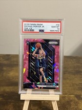 🔥2018-19 Prizm Basketball #32 Michael Porter Jr. Rookie Card Pink Ice PSA 10🔥