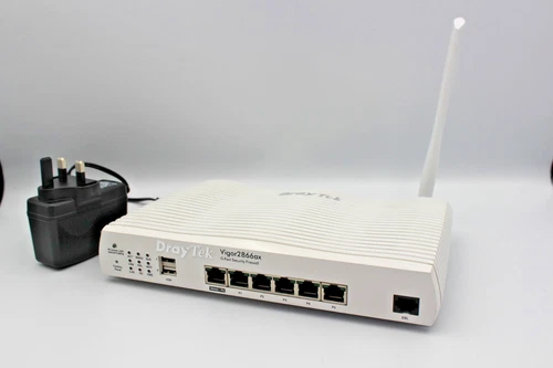 DrayTek Vigor 2866AX Wi‑Fi 6 Router – Used Excellent + PSU + Antenna