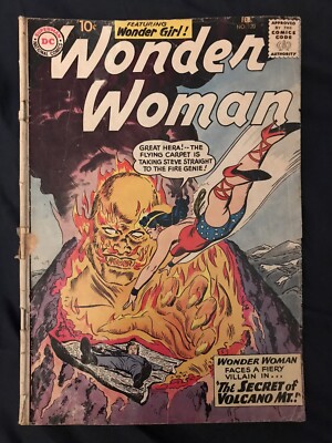 WONDER WOMAN #120 (1961) ''The Secret of Volcano Mountain''; Around GD-