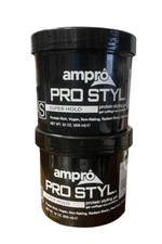 Ampro Pro Styl Protein Styling Hair Gel Super Hold  ( 2 Jar ) 32oz (908 ml) Each