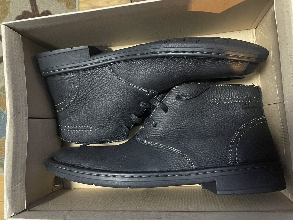 Clark's Mens casual shoe Size 11M KYROS LIMIT BLK TUMBLED Clark's Mens casual shoe Size 11M KYROS LIMIT BLK TUMBLED