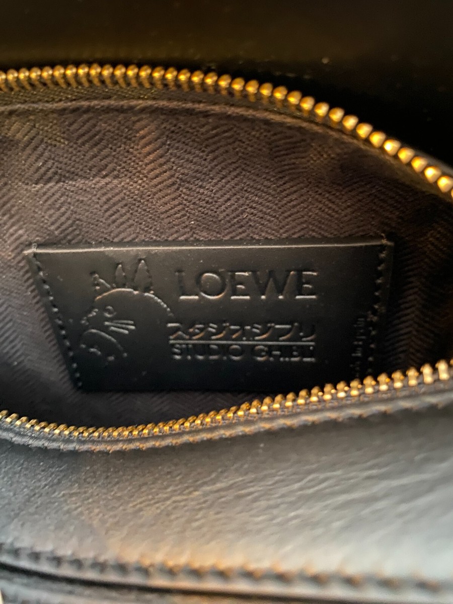 LOEWE×Howl's Moving Castle Collab Calcifer Puzzle Bag Mini Black