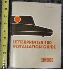 Vintage Digital Letterprinter 100 Installation Guide EK-LP100-IN-002 1983