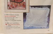 Artcraft Concepts Cross Stitch Open Lace Pillow Kit, Hostess Exclusive 14" x 14"