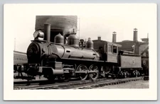RPPC B&M Boston And Maine Locomotive 113 Railroad Train Real Photo Postcard W28