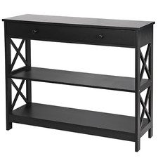 Console Table with 2 Drawer for Hallway Entryway Display Storage Living Room