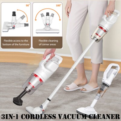 Recharge Cordless Stick Vacuum Cleaner with 12000 PA Powerful Suction for Carpet