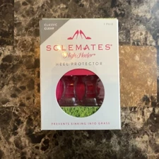 SOLEMATES ~ High Heel Protectors Clear CLASSIC New In Box Fits Most Heels 8-11mm