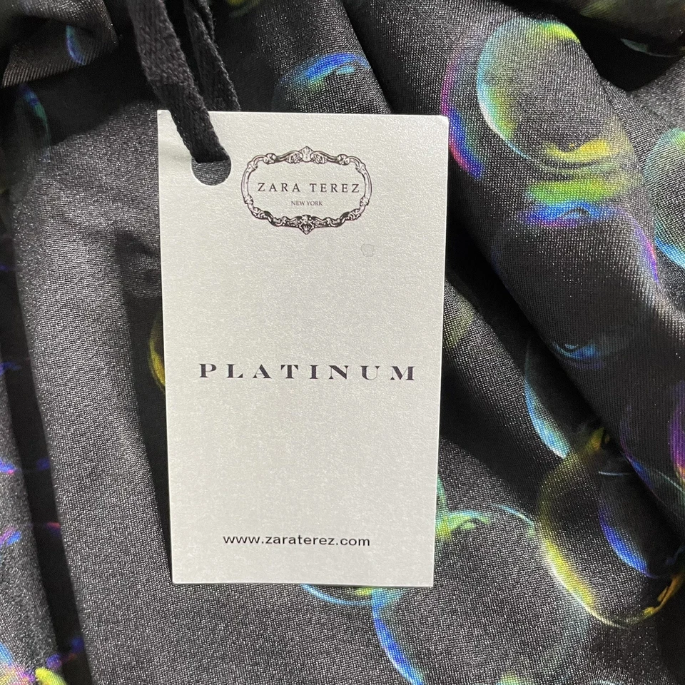 NUEVO CON ETIQUETAS Zara Terez Platino Niñas Falda Patinadora Estampado Burbujas Talla XL Cintura Elástica Foto 4 de 4