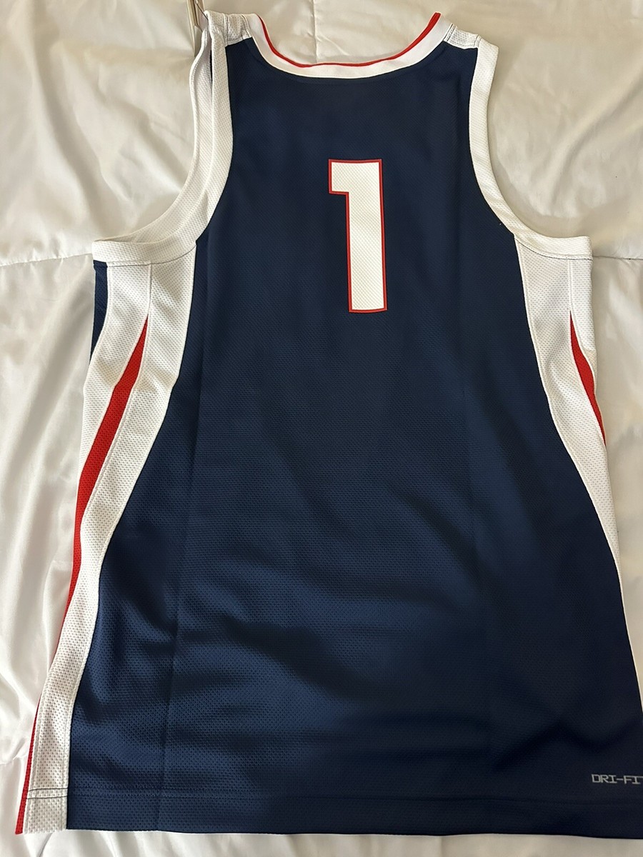 Nike Gonzaga Bulldogs NCAA Zags Navy Basketball Jersey